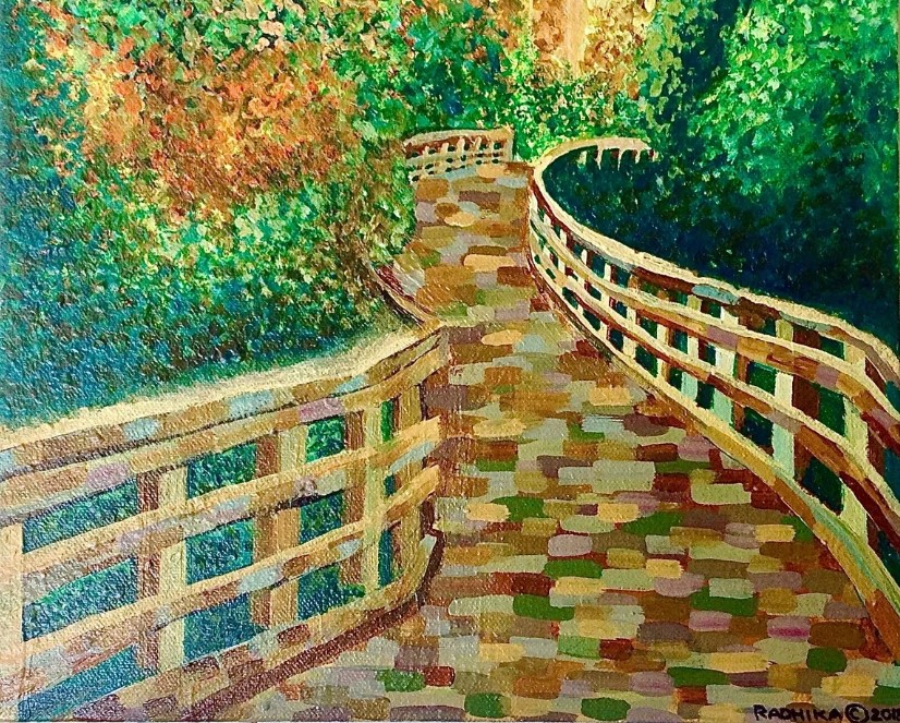 'Bridging Nature' - A customized painting from the Jeevanam Collection at Sparsha by Radhika - - A customised painting from Sparsha by Radhika - Paintings for sale in Bengaluru